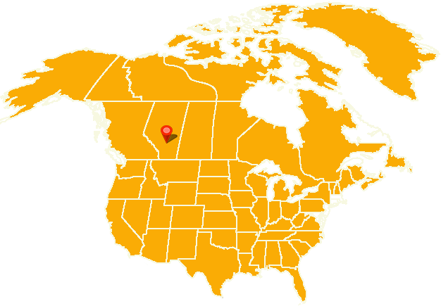 Map of Buffalo Lake, Alberta