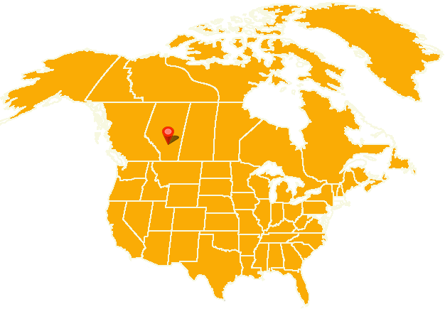 Map of Buffalo Lake, Alberta