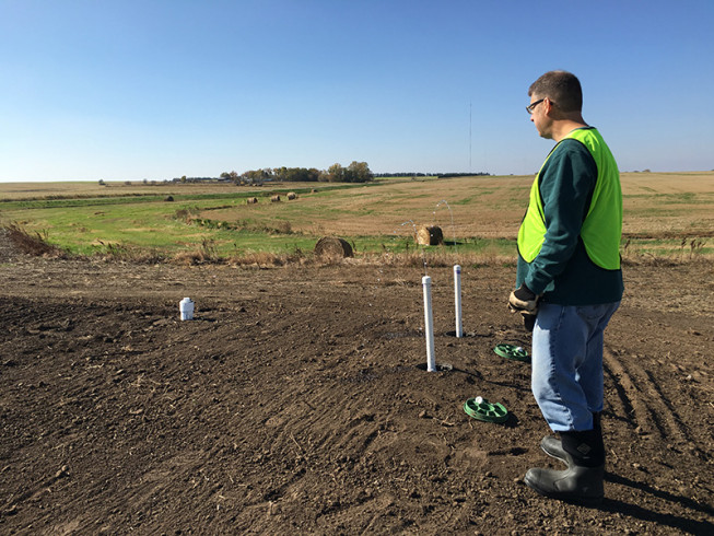 South Prairie Disposal Field Squirt Test