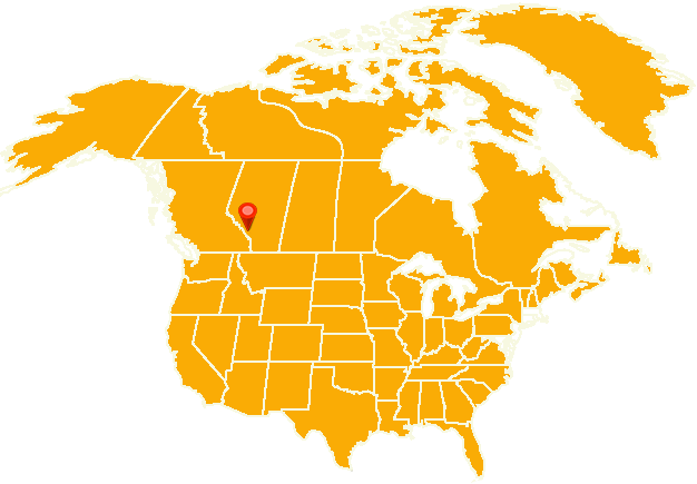 Map of Banff, Alberta, Canada